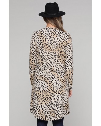 Leopard Print Long Cardigan